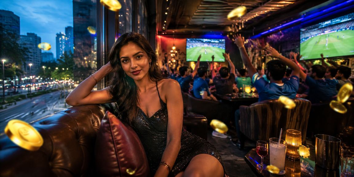 Players enjoying online Rummy games in Bangalore MG Road cafe setting